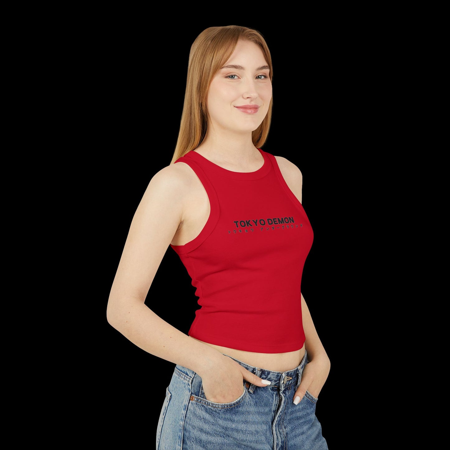 Women's Micro Rib Racer Tank Top